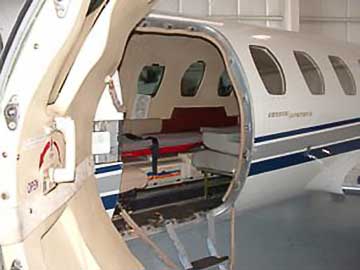 Air ambulance medical flights for bariatric patients.